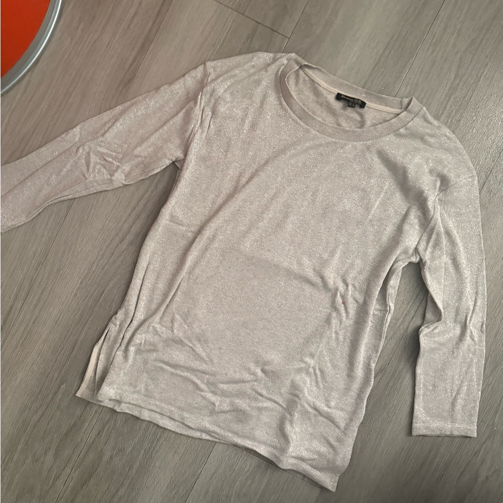 Massimo Dutti Shimmering Knit Top